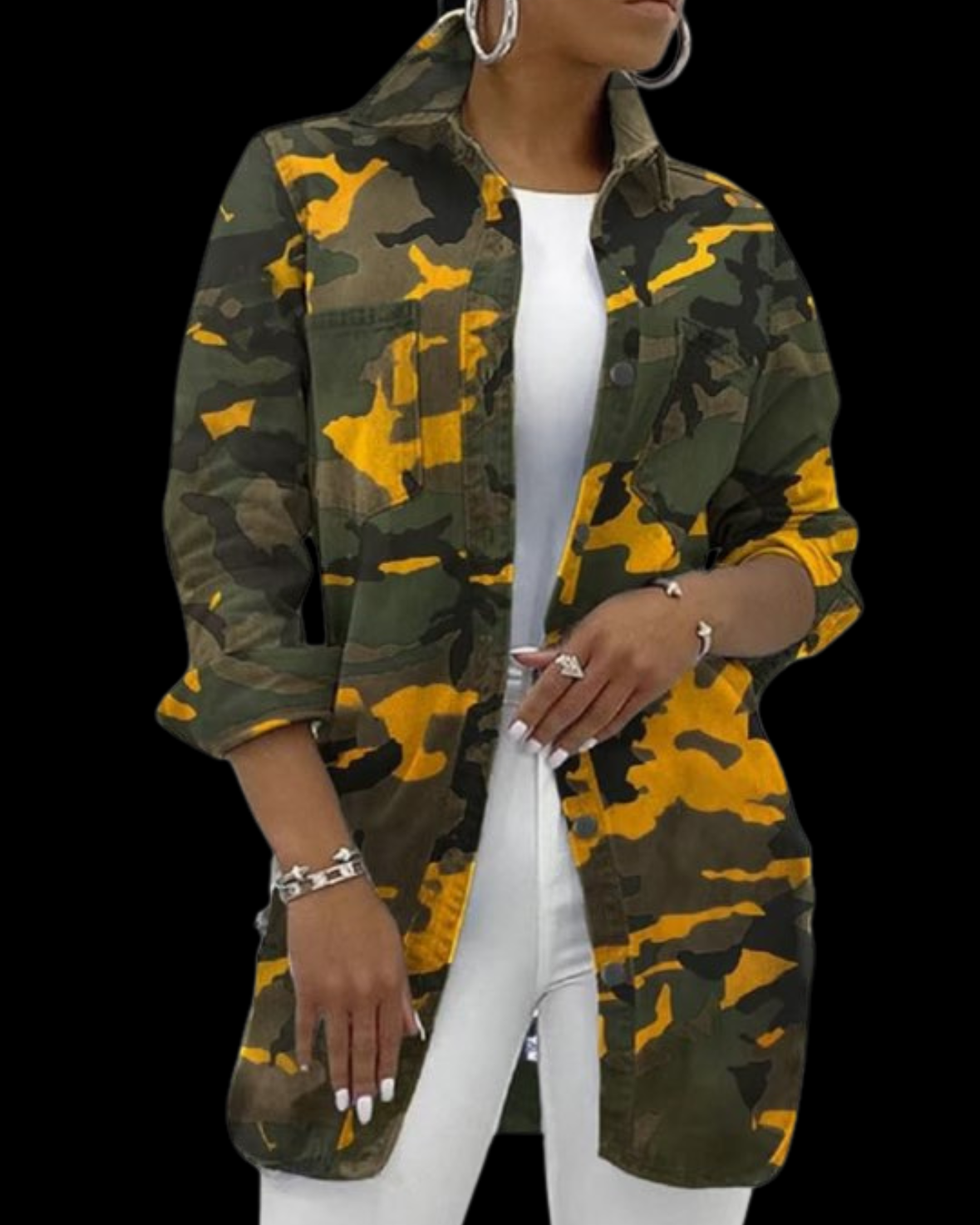 Camo Jacket - "Vote for Kamala Harris for President 2024"