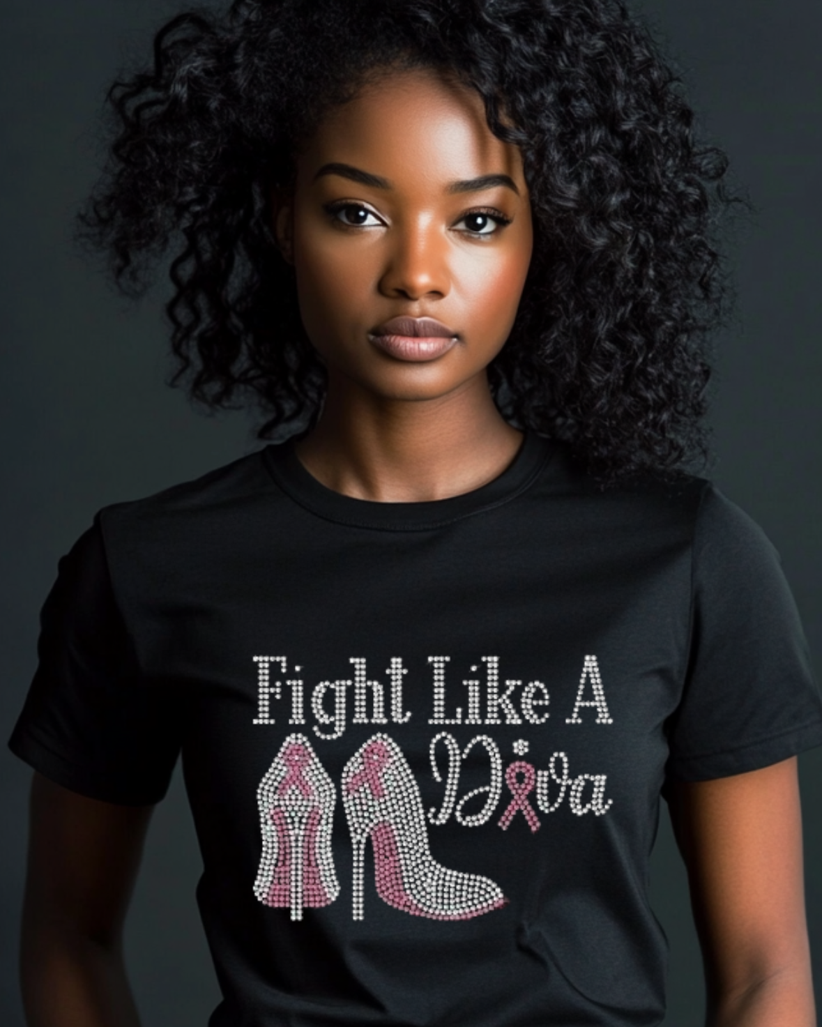 Fight Like a Diva Rhinestone